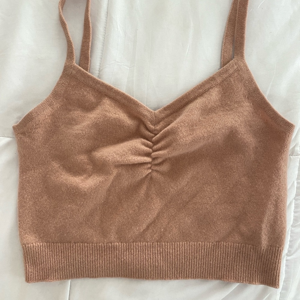 Sandro París cropped knit cami